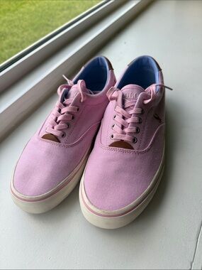 POLO Canvas Sneakers in Light Pink